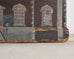 19th C. English Painted Pine Chest with Georgian Manor Façade