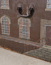 19th C. English Painted Pine Chest with Georgian Manor Façade