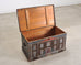 19th C. English Painted Pine Chest with Georgian Manor Façade