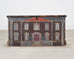 19th C. English Painted Pine Chest with Georgian Manor Façade