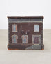 19th C. English Painted Pine Chest with Georgian Manor Façade