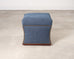 Ralph Lauren 'Florence' Storage Ottoman in Damask Blue Linen