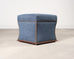 Ralph Lauren 'Florence' Storage Ottoman in Damask Blue Linen