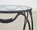 Rose Tarlow Style Twig Iron Faux Bois Garden Drinks Table
