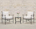 Rose Tarlow Style Twig Iron Faux Bois Garden Drinks Table