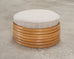 Mid-Century 7 Strand Paul Frankl Style Stacked Rattan Ottoman