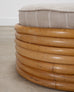 Mid-Century 7 Strand Paul Frankl Style Stacked Rattan Ottoman