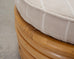 Mid-Century 7 Strand Paul Frankl Style Stacked Rattan Ottoman