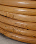 Mid-Century 7 Strand Paul Frankl Style Stacked Rattan Ottoman