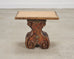 Italian Baroque Carved Gilt Fragment Pedestal Drink Table