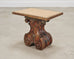 Italian Baroque Carved Gilt Fragment Pedestal Drink Table