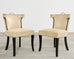 Set of Fourteen Soane Britain Leather Casino Dining Chairs