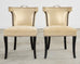 Set of Fourteen Soane Britain Leather Casino Dining Chairs