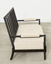 George IV Style Ebonized Bobbin Turned Spool Settee
