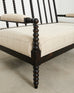 George IV Style Ebonized Bobbin Turned Spool Settee