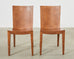 Pair of Signed Karl Springer Goatskin JMF Chairs, 1986