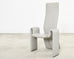 Set of Eight Steve Leonard for Brayton Leather Dining Chairs