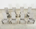 Set of Eight Steve Leonard for Brayton Leather Dining Chairs