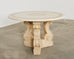 Michael Taylor Attributed Neoclassical Style Stone Center Table