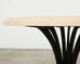 Ironies Aslo Stone Top Pedestal Center Dining Table