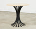 Ironies Aslo Stone Top Pedestal Center Dining Table