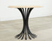 Ironies Aslo Stone Top Pedestal Center Dining Table