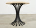 Ironies Aslo Stone Top Pedestal Center Dining Table