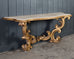 Dennis and Leen Baroque Console French Limestone Top