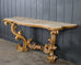 Dennis and Leen Baroque Console French Limestone Top