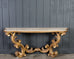 Dennis and Leen Baroque Console French Limestone Top