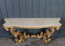 Dennis and Leen Baroque Console French Limestone Top