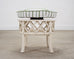 20th Century Round Rattan Swivel Ottoman Stool by Ficks Reed