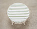 20th Century Round Rattan Swivel Ottoman Stool by Ficks Reed