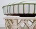 20th Century Round Rattan Swivel Ottoman Stool by Ficks Reed