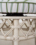 20th Century Round Rattan Swivel Ottoman Stool by Ficks Reed