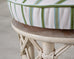 20th Century Round Rattan Swivel Ottoman Stool by Ficks Reed