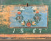 19th Century Swedish Folk Art Painted Pine Blanket Chest Trunk 6 Ft