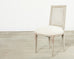 Set of Six Swedish Gustavian Style Painted Cane Dining Chairs