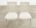 Set of Six Swedish Gustavian Style Painted Cane Dining Chairs