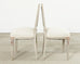 Set of Six Swedish Gustavian Style Painted Cane Dining Chairs