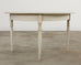 Pair of Swedish Gustavian Style Painted Pine Demilune Consoles