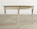 Pair of Swedish Gustavian Style Painted Pine Demilune Consoles