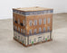19th C. English Painted Pine Chest with Georgian Manor Façade