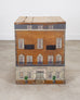 19th C. English Painted Pine Chest with Georgian Manor Façade