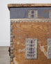 19th C. English Painted Pine Chest with Georgian Manor Façade