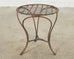 Rose Tarlow Style Twig Iron Garden Drinks Table