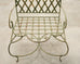 Set of Four Rose Tarlow Style Iron Lattice Garden Chairs