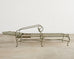 Rose Tarlow Style Iron Lattice Garden Chaise Longue