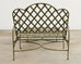 Rose Tarlow Style Iron Lattice Garden Chaise Longue