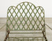 Rose Tarlow Style Iron Lattice Garden Chaise Longue